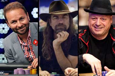 Daniel Negreanu, Chris Ferguson and Jeff Lisandro